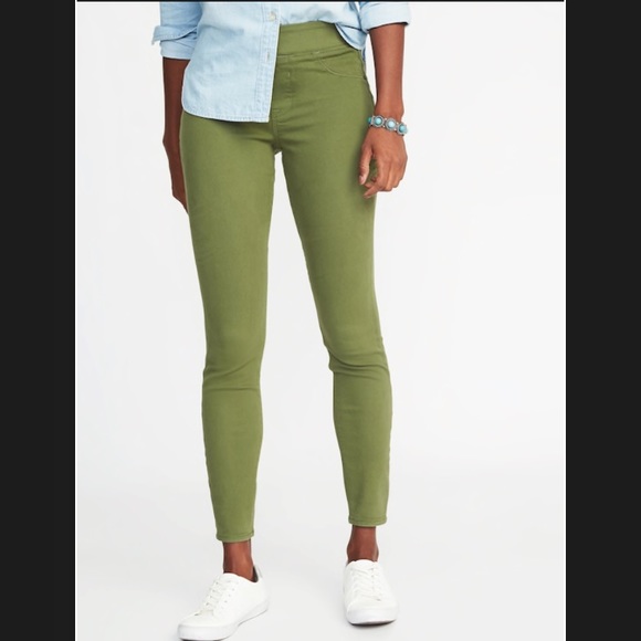 Old Navy Pants - Old Navy Rockstar Jeggings Olive Green